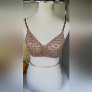 Olga Lace Bralette in Brown